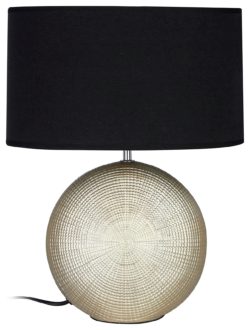 Whisper - Ceramic - Table Lamp - Black & Gold